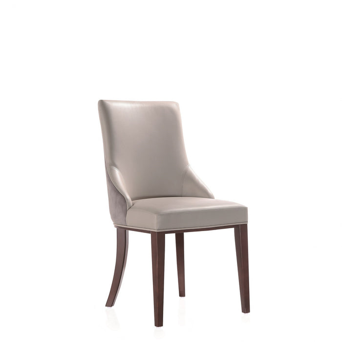 Ensemble moderne de 8 chaises de salle a manger Shubert en gris clair
