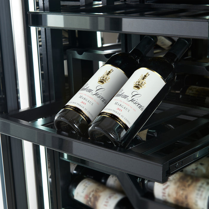 Cave a vin Abruzzo de 48\" double zone, capacite de 102 bouteilles, 24 pi³, en acier inoxydable-FWCDR6610-48S