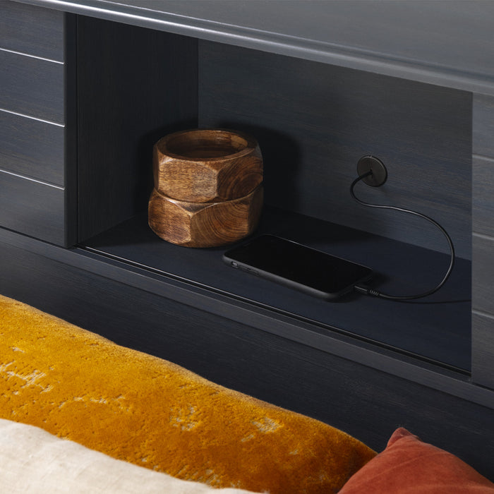 Ulysses Ensemble Lit Matelot Et Tete De Lit Bibliotheque Myrtille, De Meubles South Shore