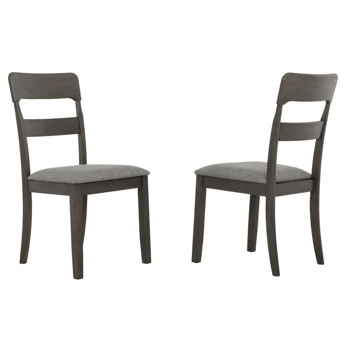 Ensemble de salle a manger extensible Ashford 5 pieces en bois massif avec rallonge autorangeable (4 a 6 places)