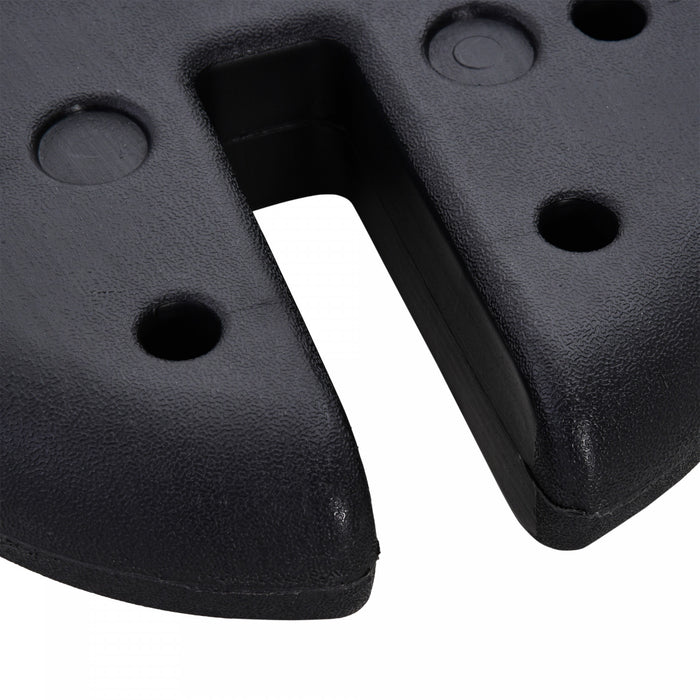 Outsunny Lot De 4 Plaques De Poids Pour Auvent De Tente De Fete