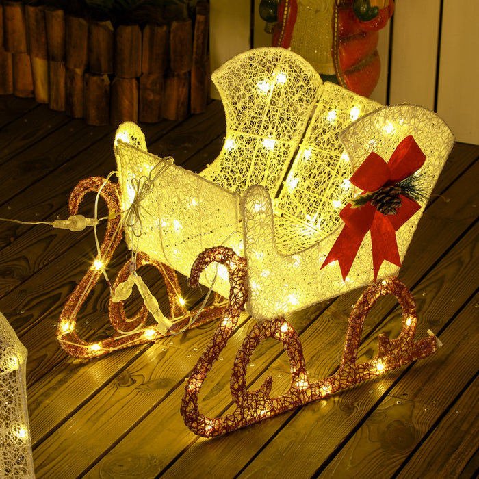Outsunny Decoration De Noel En Forme De Renne Avec 170 Lumieres Led