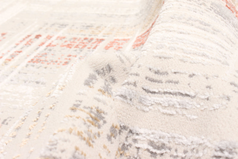 Tapis Contemporain/Moderne Quinn 5'0\" x 8'0\" en Gris