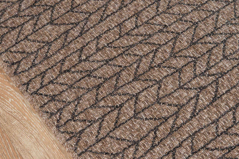 Tapis Contemporain Linden 6'7\" x 9'6\" en brun