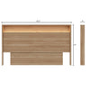 Gael Headboard with Integrated Lighting | Gael, Tete de lit avec etageres et eclairage integres