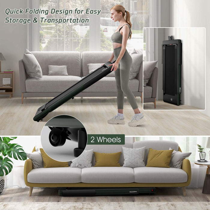 Tapis De Course Pliable 2 En 1superfit – Moteur 2,25 Cv – Double Ecran – Haut-parleur Bluetooth