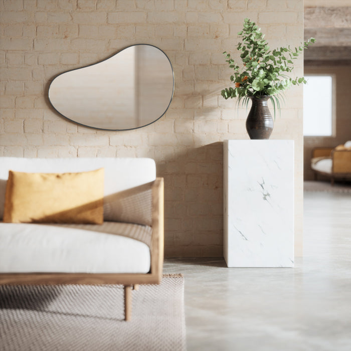 Miroir Hubba Pebble de Umbra de 24 po x 36 po - métallique