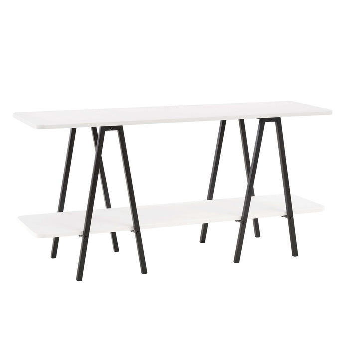 Console moderne contemporaine Celine 47\" en blanc