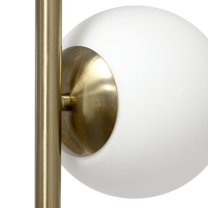 Liam Lampadaire moderne a 2 lumieres, Or, 66 po H
