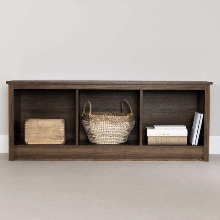 Banc de rangement Toza pour vestibule - noyer naturel