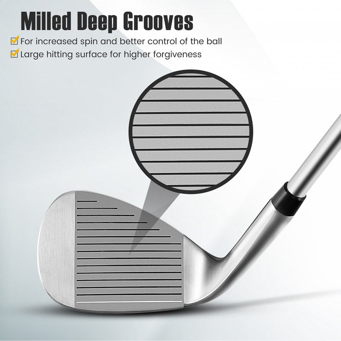 Ultimate Golf Wedge 60 Degres Sable Wedge Lob Wedge Haut Loft Golf Club Droite Argent