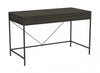 Bureau d’ordinateur de 49 po avec 2 tiroirs - bois gris avec métal noir