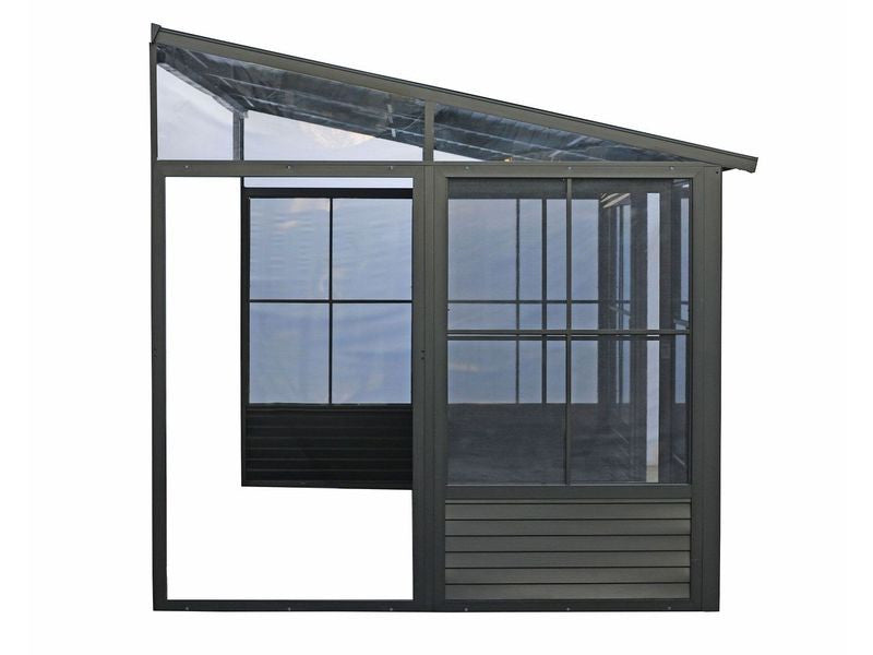 Florence - Solarium Mural 10x12 Toit Metal Noir