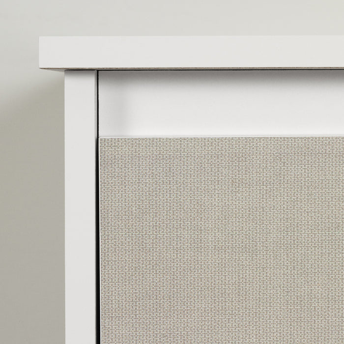 Commode Plenny à 6 tiroirs - blanche et beige