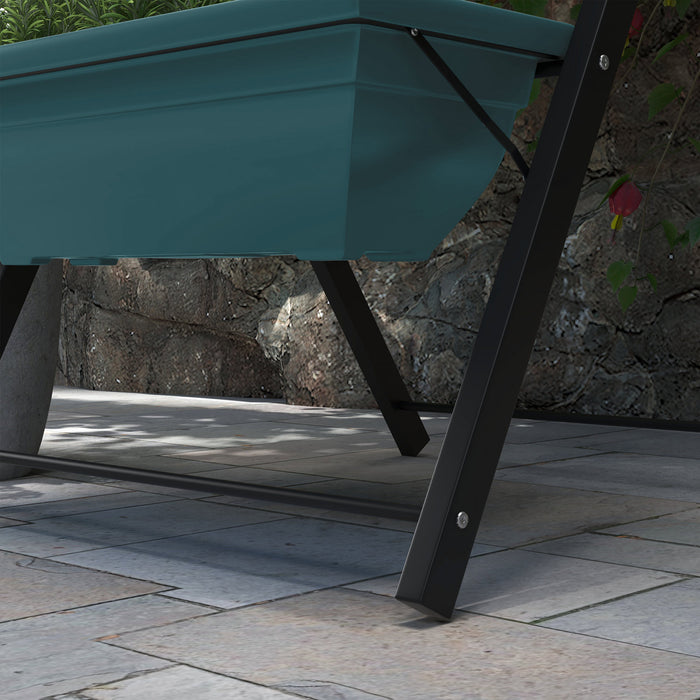 Outsunny Jardin Sureleve A 5 Niveaux Avec 5 Bacs De Plantation, Bacs De Culture Pour L'exterieur Avec Des Trous D'ecoulement Pour Le Balcon, Le Patio Et L'exterieur