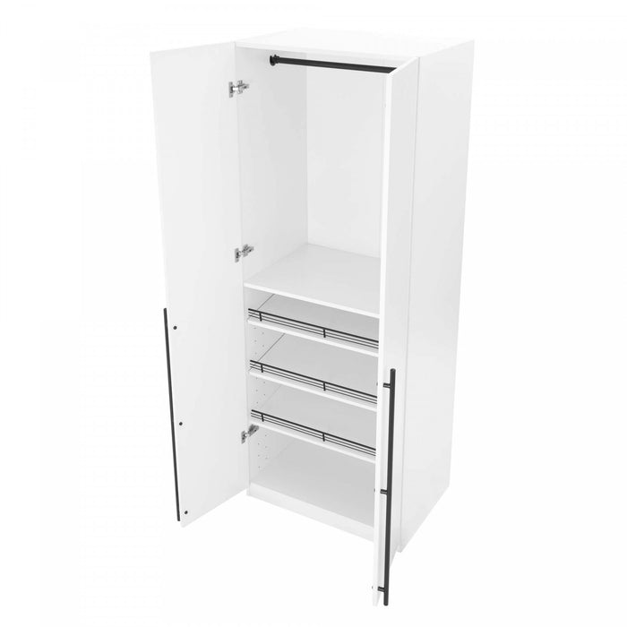 Armoire moderne Lee 32\" en blanc - Ensemble de 2
