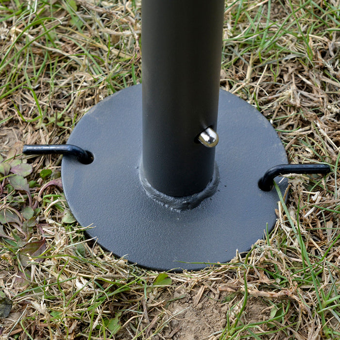 Outsunny 10x13ft Tonnelle De Jardin A Deux Niveaux Avec Rideau Abri D'exterieur Auvent D'arriere-cour Gris