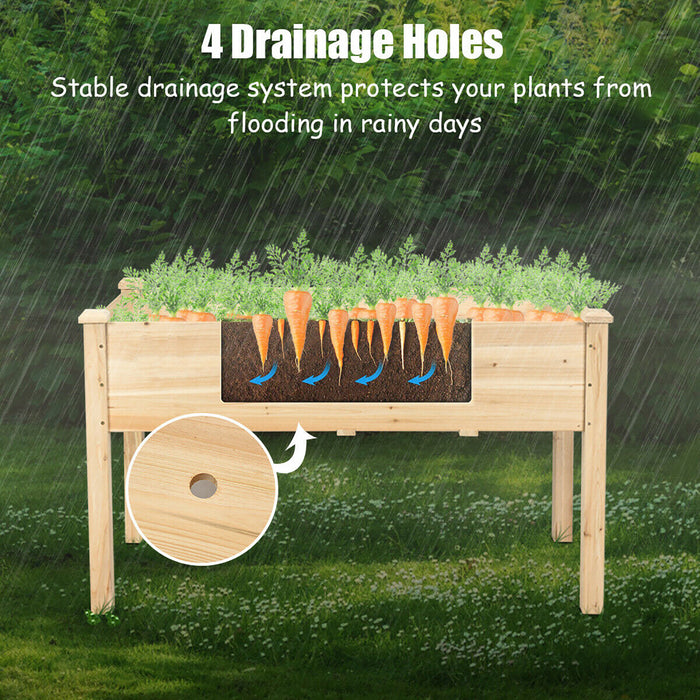 Jardiniere En Bois Sur Pieds