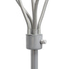 Skye 5 Light Adjustable Gooseneck Floor Lamp, Multi Blues, White, & Silver, 67"H | Skye Lampadaire a 5 lumieres avec cols de cygne reglables, Bleu multicolore, Blanc et Argent, 67 po H