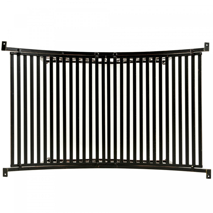 Outsunny Pont De Jardin En Metal De 4 Pieds Pont Decoratif En Arc Avec Garde-corps Bronze Noir