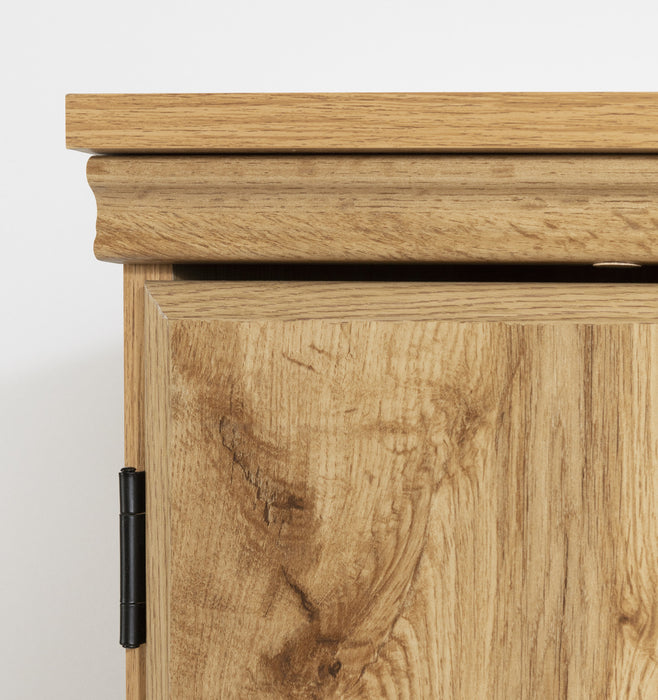  Petite armoire décorative Morgan à 2 portes - chêne nordique