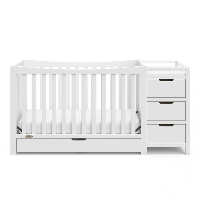 Graco Remi Lit de bebe convertible 4-en-1 avec table a langer - Blanc