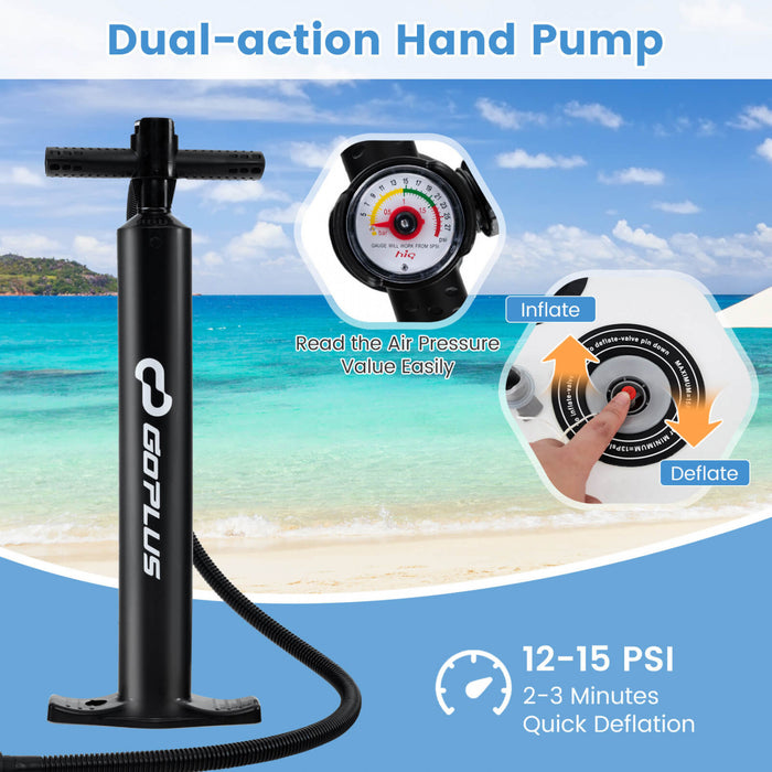 Grand Tableau Gonflable De Sup Goplus, Tableau De Pagaie Portable Avec Des Anneaux 5d