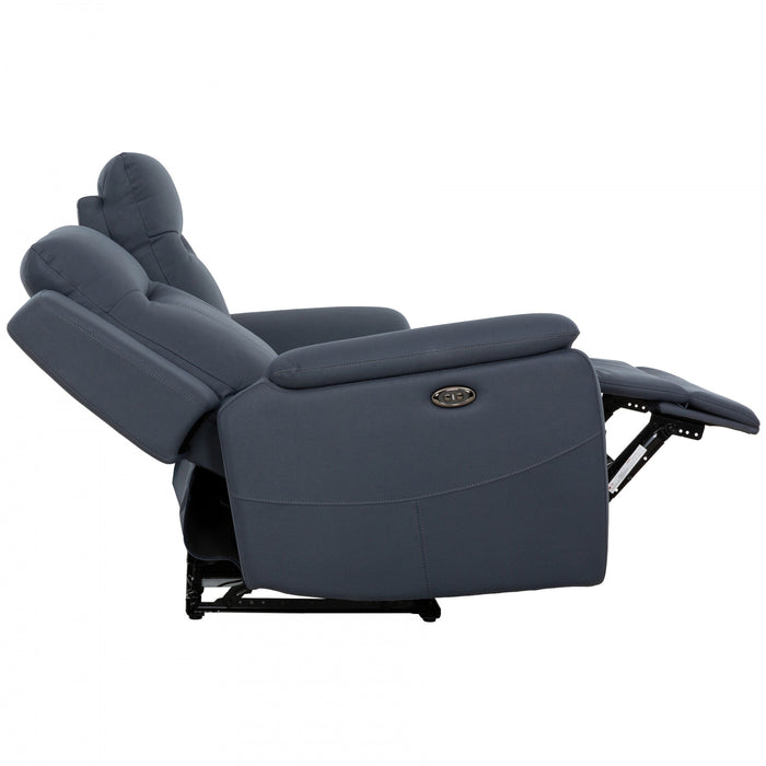 Causeuse inclinable electrique Sutton de 66 po rembourree - Bleu