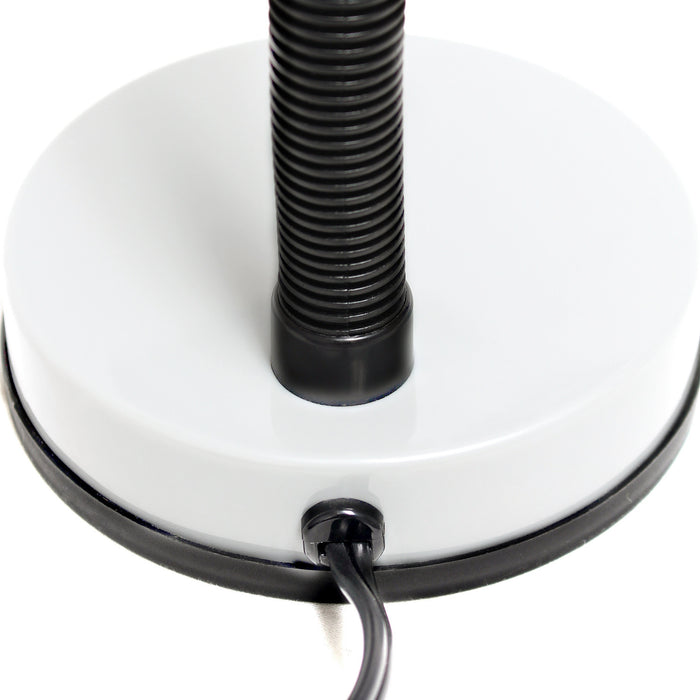 Remmer Lampe de bureau a col de cygne, Blanc neige, 14,25 po H