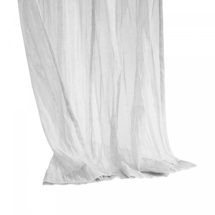 Panneau de rideau transparent Paloma abricot à double têtes d’Habitat - 52 x 108