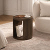 Alure Contemporary 20" End Table in Walnut | Table d’appoint contemporaine Alure 20" en noyer