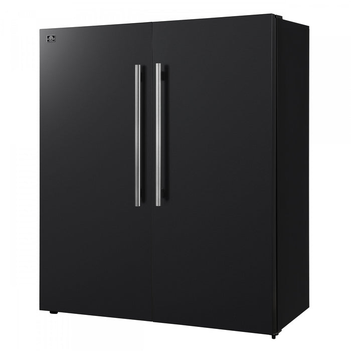 Refrigerateur/congelateur convertible Maderno de 60 po, noir, 27,2 pi³ – FFFFD1722-60MG-BLK
