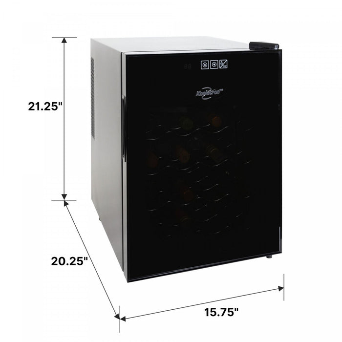 Cellier Koolatron pour 20 bouteilles de vin avec porte en verre miroir