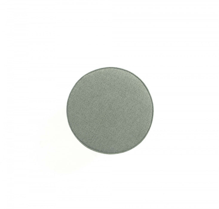Pouf d’appoint Bailey style milieu du siecle moderne en tissu vert sauge
