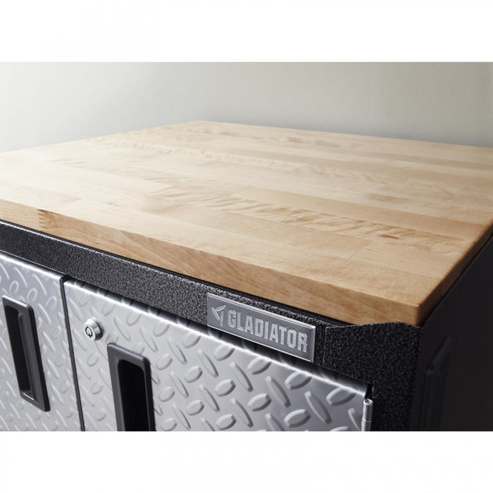 Établi de 6 pi à hauteur réglable en bois franc de Gladiator - granite martelé