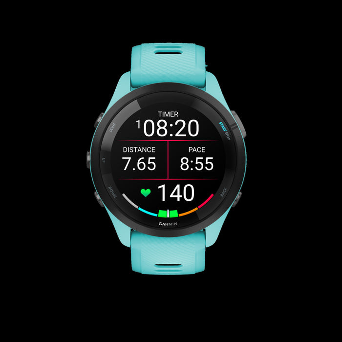 Garmin Forerunner® 265 Montre Gps Intelligente - Suivi De Fitness Avec Gps Multi-bande - Aqua