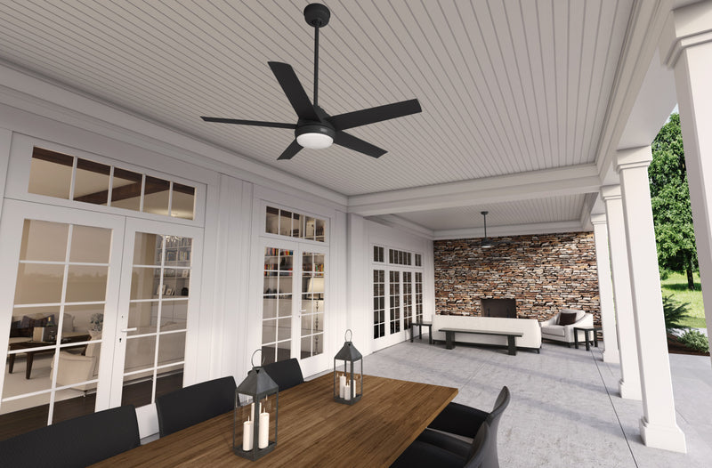 Ventilateur de plafond Skyflow avec luminaire - Noir