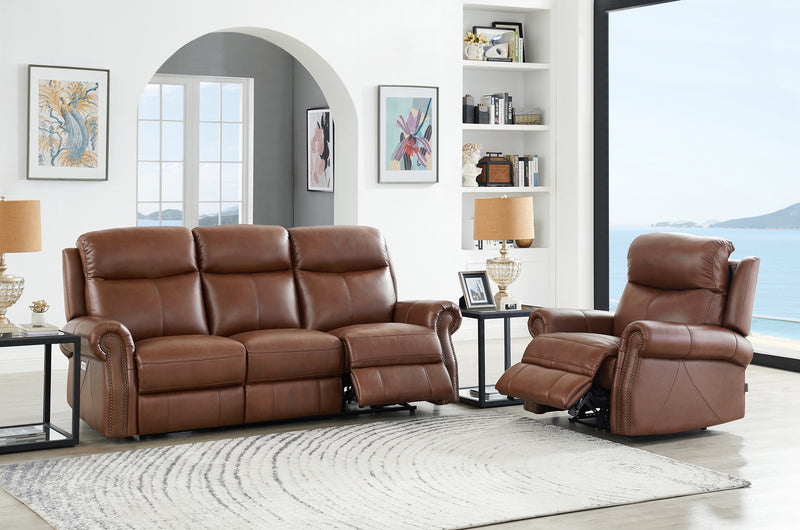 Sofa à inclinaison électrique Royce de Hydeline - brun