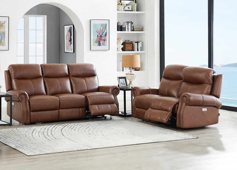 Sofa à inclinaison électrique Royce de Hydeline - brun