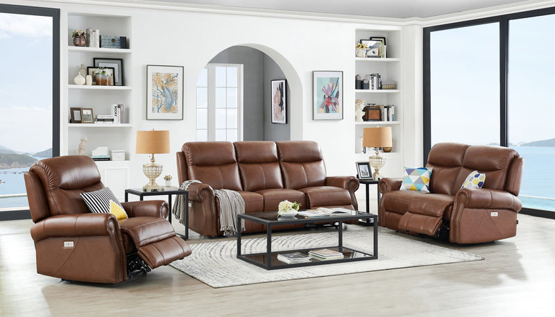 Sofa à inclinaison électrique Royce de Hydeline - brun