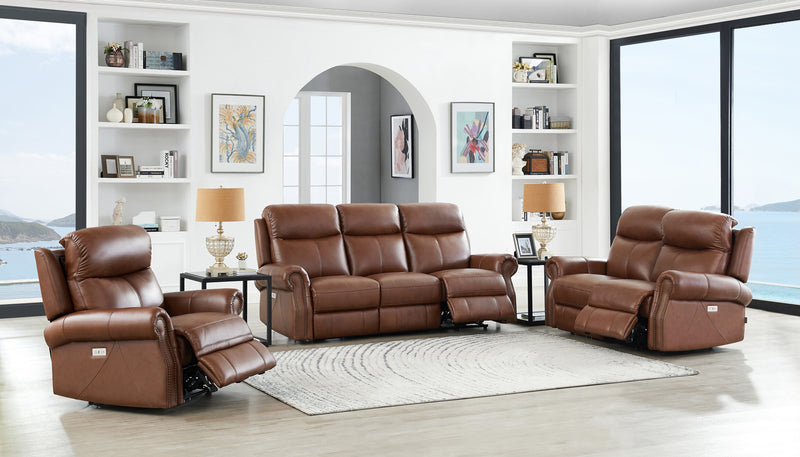 Sofa à inclinaison électrique Royce de Hydeline - brun