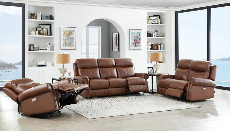 Sofa à inclinaison électrique Royce de Hydeline - brun