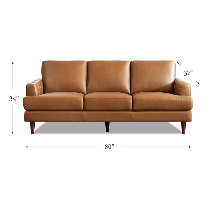 Sofa Cassis de Hydeline en cuir - brun