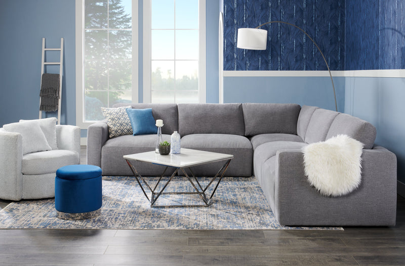 Coussin décoratif Sparta - bleu