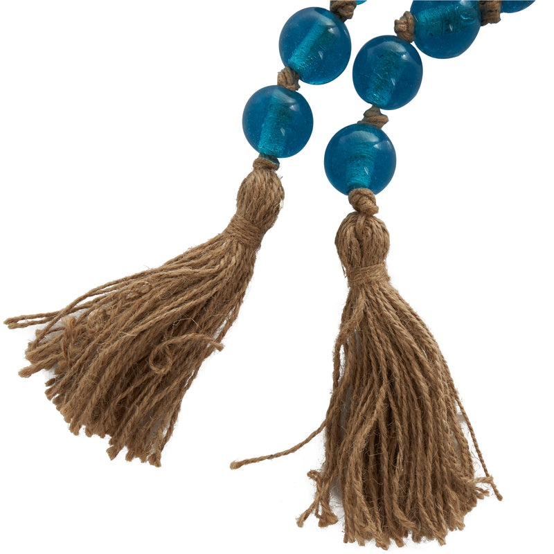 Lot D'environ 1200 Perles Anciennes En Verre Bleu Ciel Torsadées - Taille 1, Fond De Stock