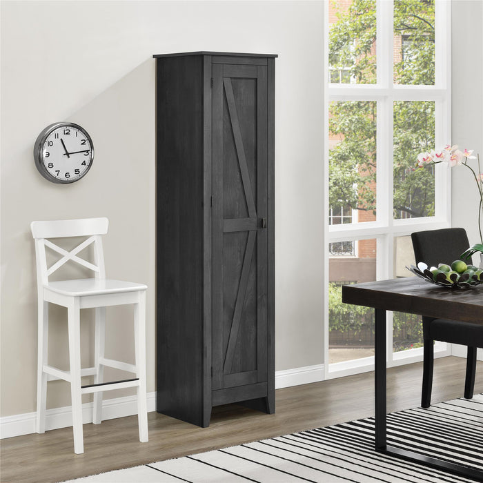 Armoire de rangement Farmington d’Ameriwood Home de 18 po de largeur - gris rustique