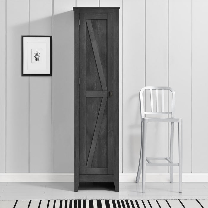Armoire de rangement Farmington d’Ameriwood Home de 18 po de largeur - gris rustique