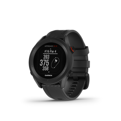 Garmin Approach® S12 Golf Watch - 42,000 Preloaded Courses With 30-hour Gps Battery Life - Black|Montre De Golf Garmin Approach® S12 - 42 000 Parcours Precharges Avec Une Autonomie De Batterie Gps