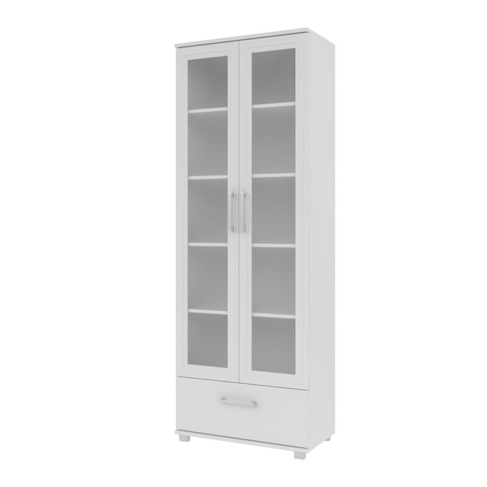 Bibliothèque Serra de Manhattan Comfort avec 5 tablettes - blanche