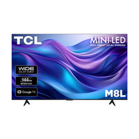  Téléviseur intelligent Mini DEL TCL de série M8L UHD 4K de 75 po avec HDR et Google TV (75M8L) - modèle 2026